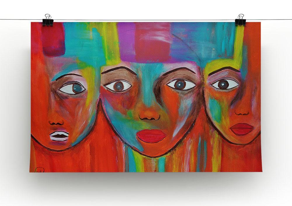 The Red Faces Canvas Print or Poster - Canvas Art Rocks - 2