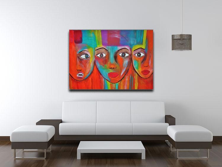 The Red Faces Canvas Print or Poster - Canvas Art Rocks - 4