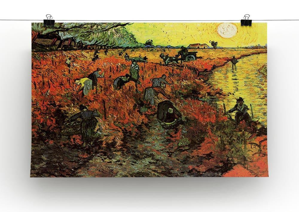 The Red Vineyard by Van Gogh Canvas Print & Poster - Canvas Art Rocks - 2