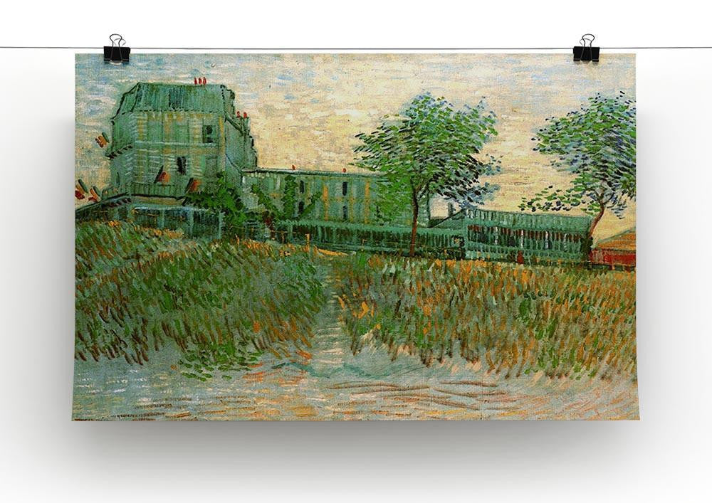 The Restaurant de la Sirene at Asnieres by Van Gogh Canvas Print & Poster - Canvas Art Rocks - 2