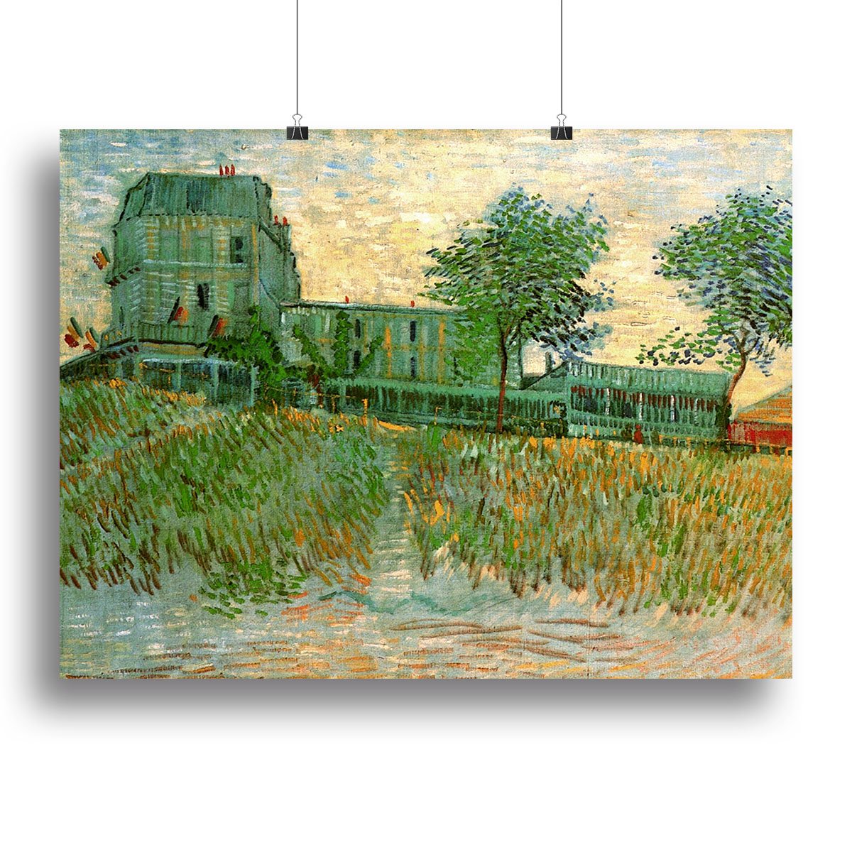 The Restaurant de la Sirene at Asnieres by Van Gogh Canvas Print or Poster