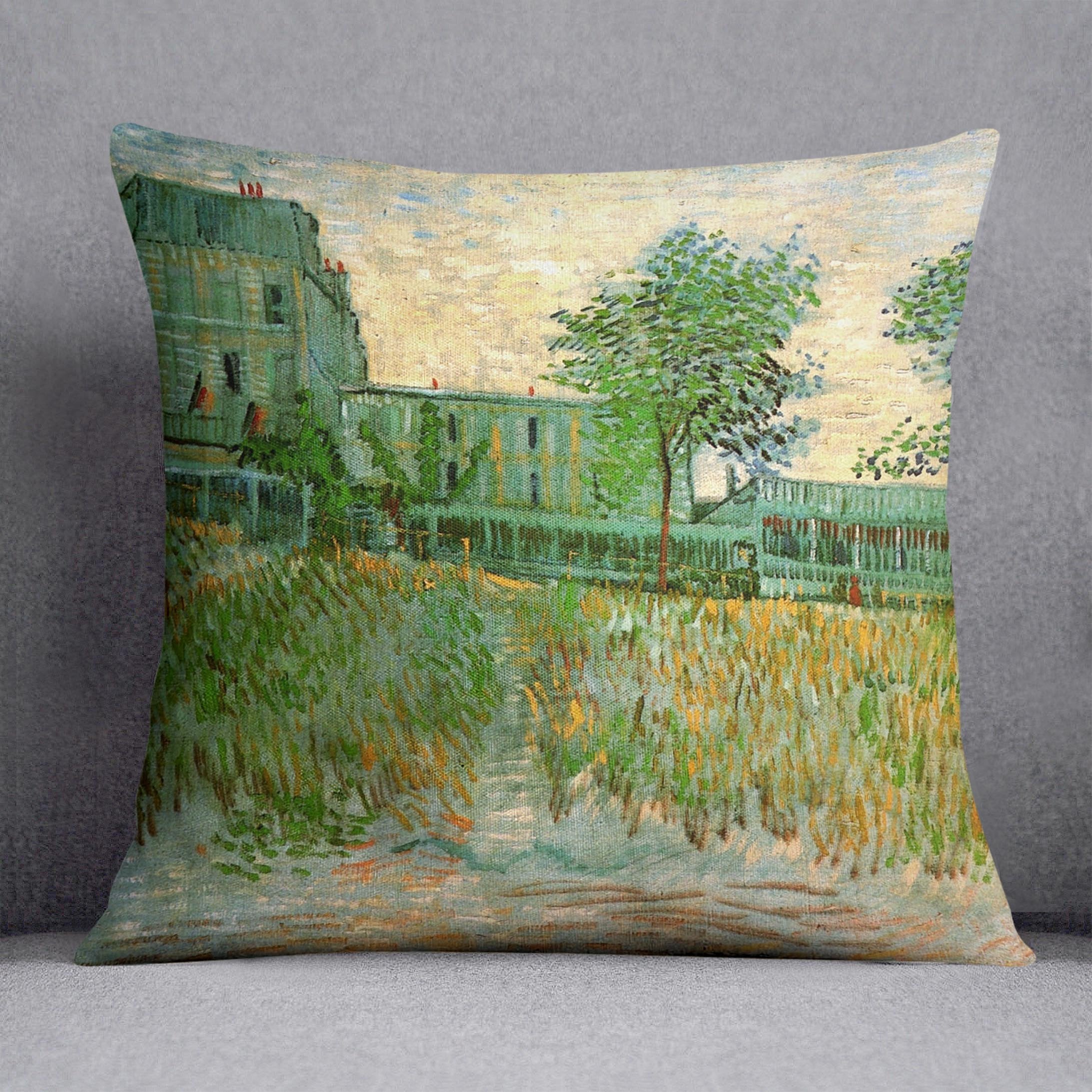 The Restaurant de la Sirene at Asnieres by Van Gogh Throw Pillow
