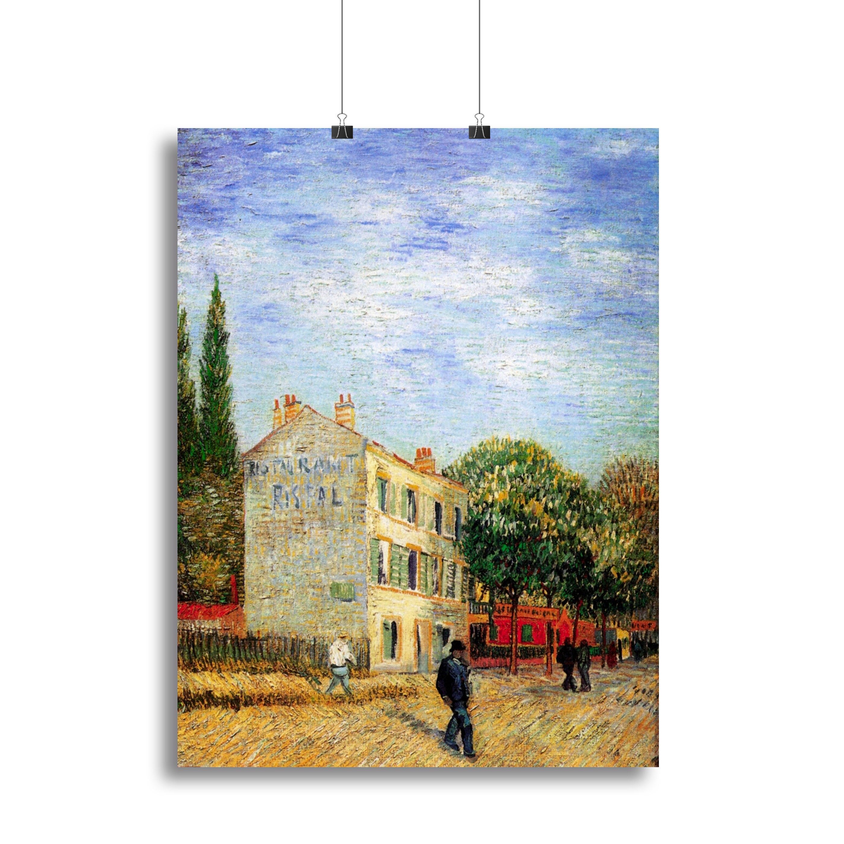 The Rispal Restaurant at Asnieres by Van Gogh Canvas Print or Poster