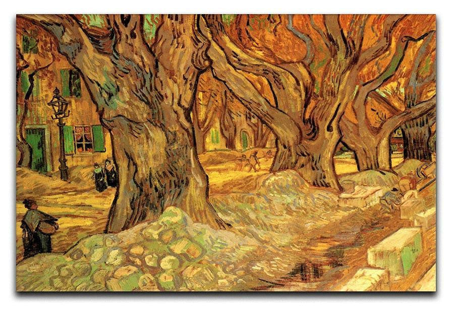 The Road Menders 2 by Van Gogh Canvas Print & Poster  - Canvas Art Rocks - 1