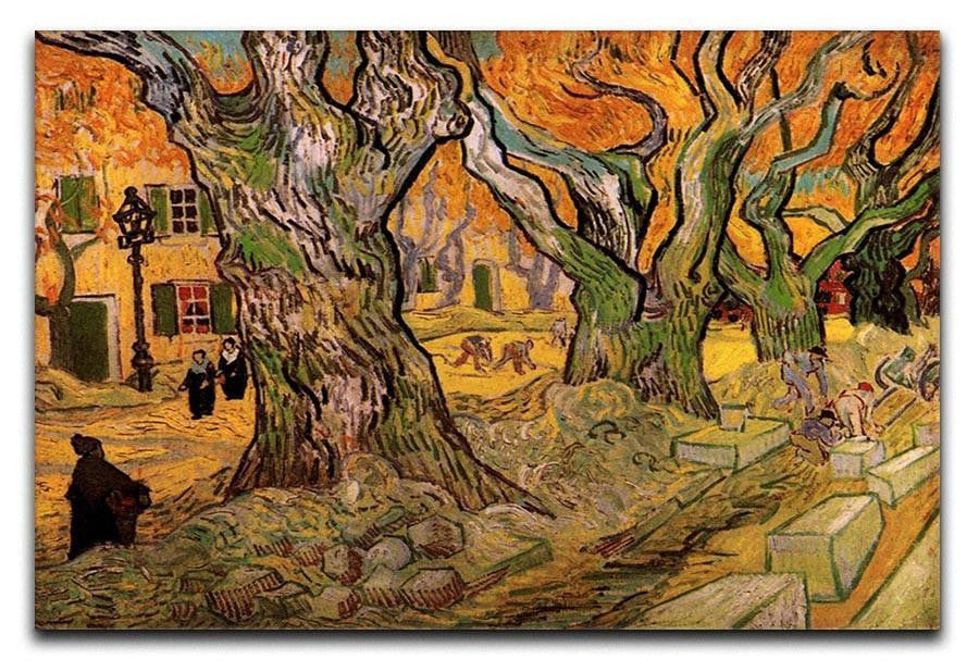 The Road Menders by Van Gogh Canvas Print & Poster  - Canvas Art Rocks - 1