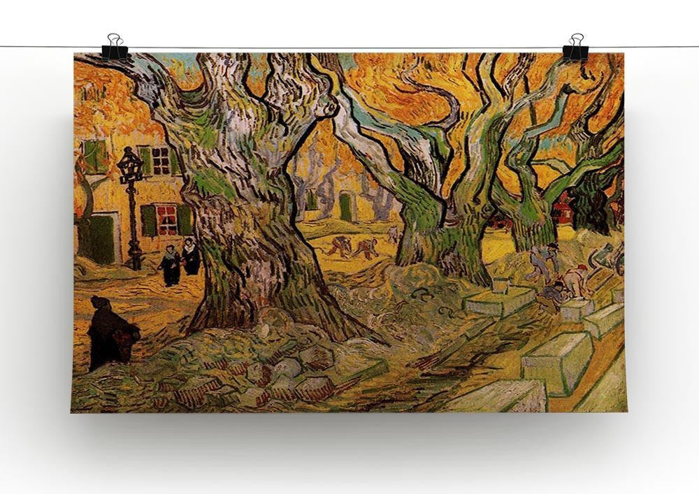The Road Menders by Van Gogh Canvas Print & Poster - Canvas Art Rocks - 2