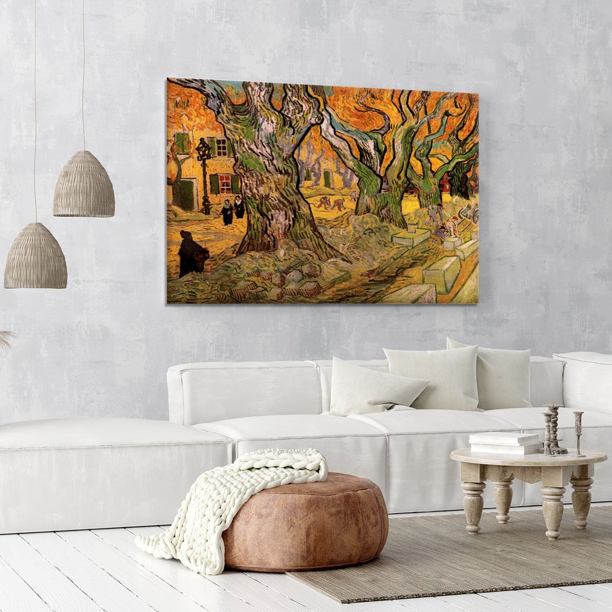 The Road Menders by Van Gogh Canvas Print or Poster