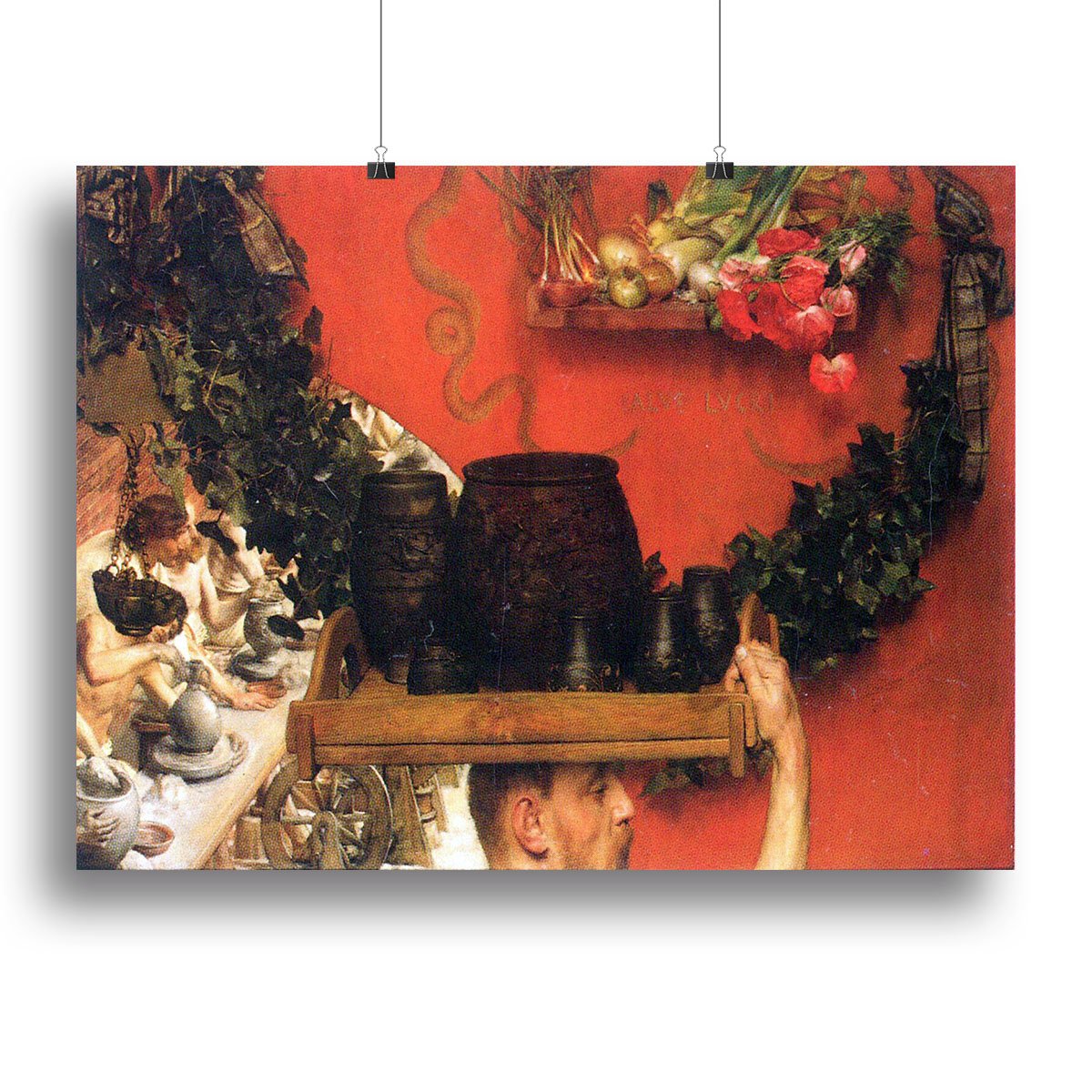The Roman pottery in Britain by Alma Tadema Canvas Print or Poster