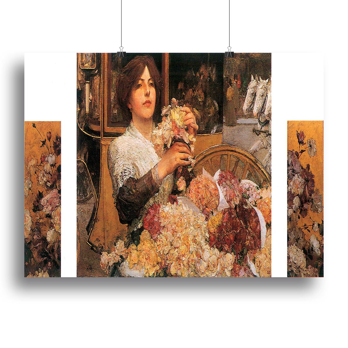 The Rose girls by Hassam Canvas Print or Poster