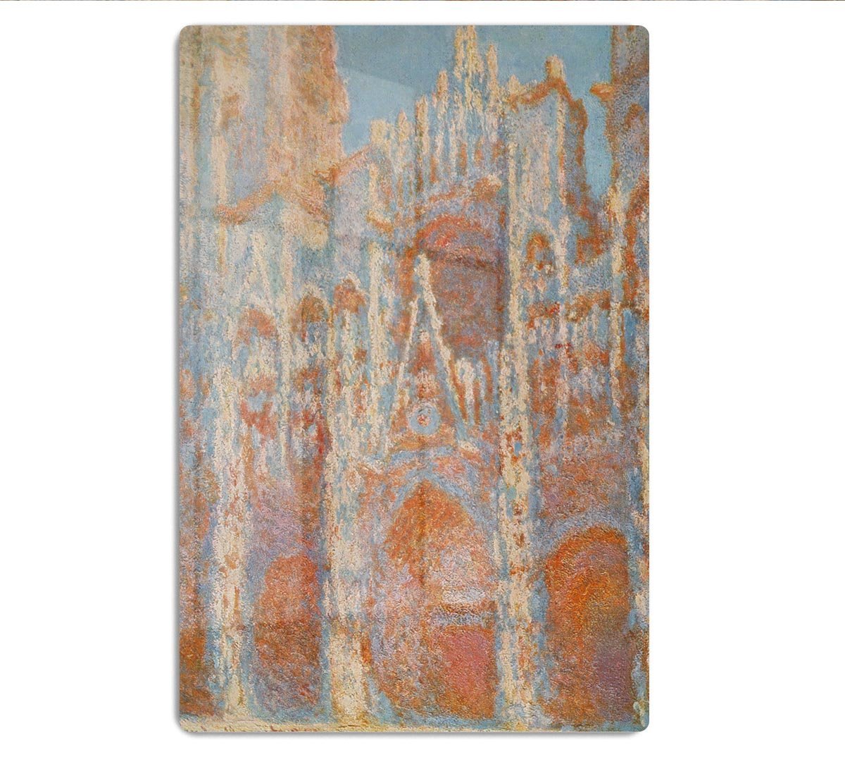The Rouen Cathedral The facade at sunset by Monet HD Metal Print