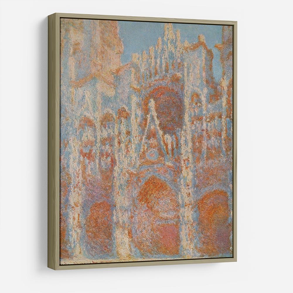 The Rouen Cathedral The facade at sunset by Monet HD Metal Print
