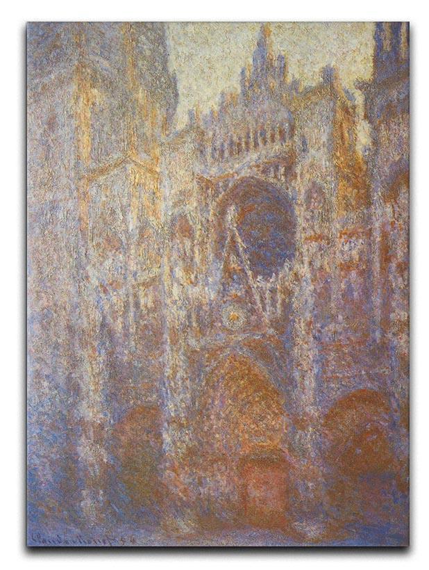 The Rouen Cathedral West facade by Monet Canvas Print & Poster  - Canvas Art Rocks - 1