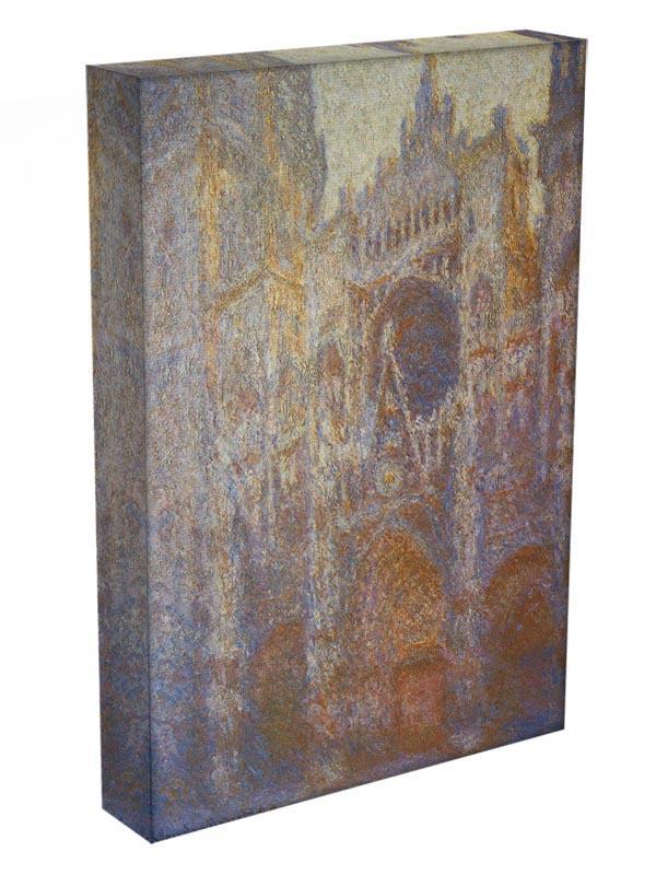 The Rouen Cathedral West facade by Monet Canvas Print & Poster - Canvas Art Rocks - 3