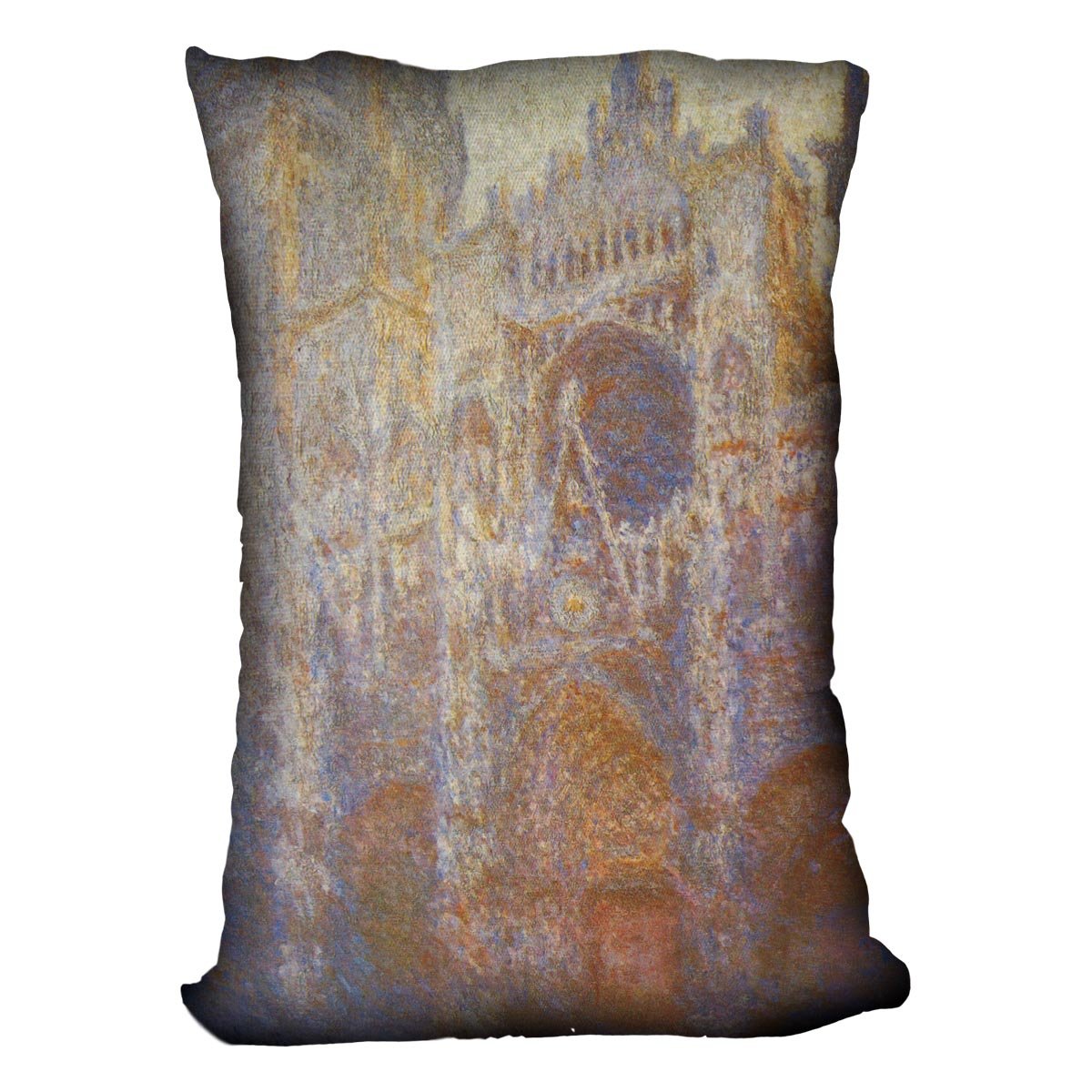 The Rouen Cathedral West facade by Monet Throw Pillow