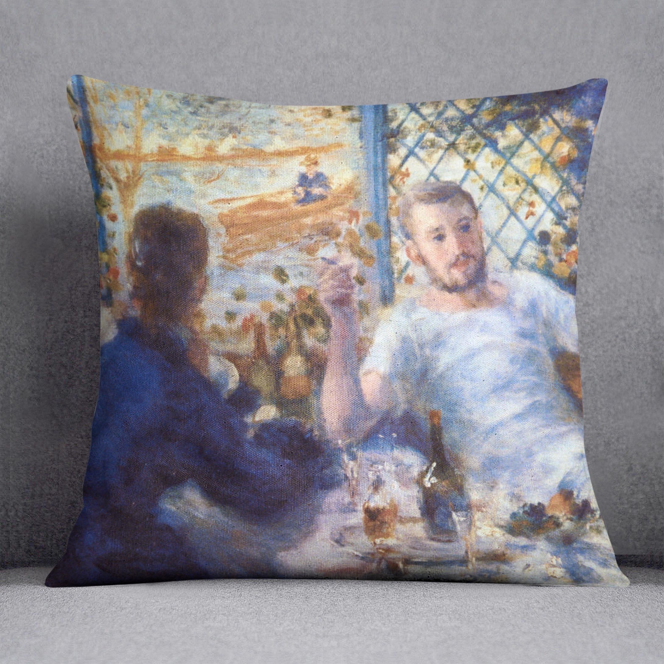 The Rowers Lunch by Renoir Throw Pillow