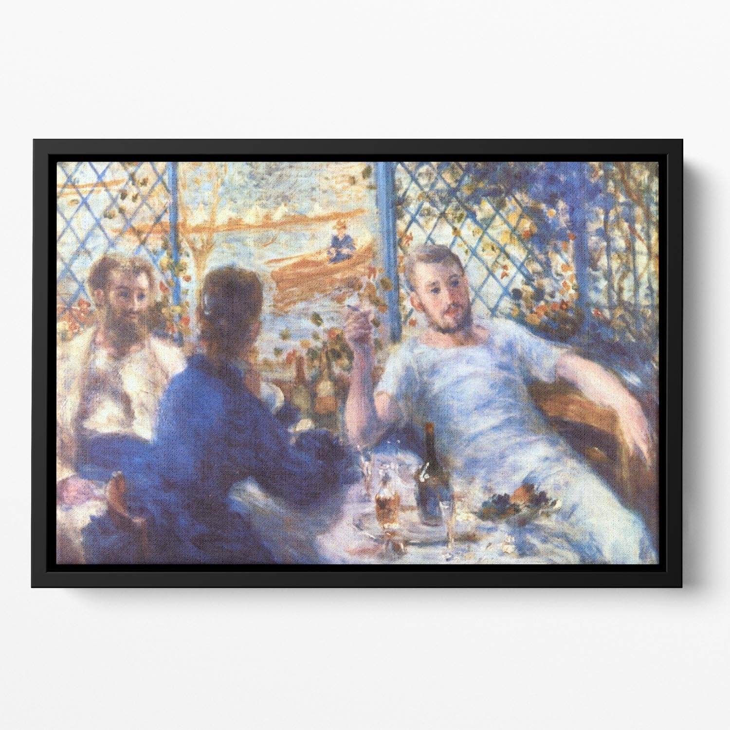 The Rowers Lunch by Renoir Floating Framed Canvas