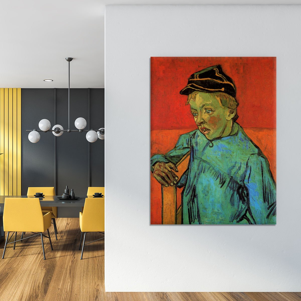 The Schoolboy Camille Roulin by Van Gogh Canvas Print or Poster
