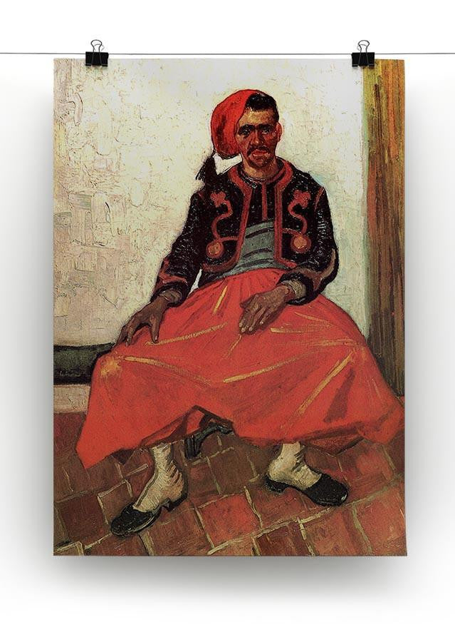 The Seated Zouave by Van Gogh Canvas Print & Poster - Canvas Art Rocks - 2