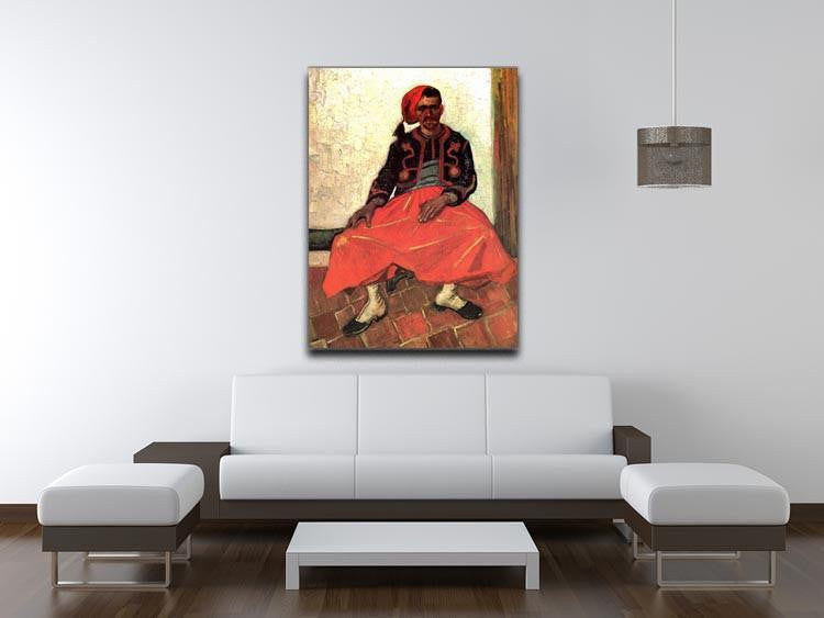 The Seated Zouave by Van Gogh Canvas Print & Poster - Canvas Art Rocks - 4