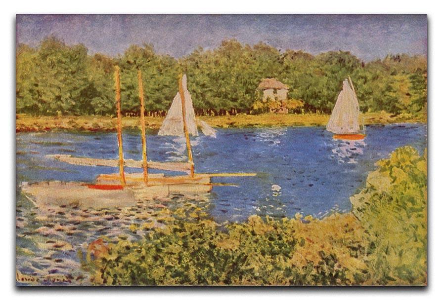 The Seine at Argenteuil Basin by Monet Canvas Print & Poster  - Canvas Art Rocks - 1