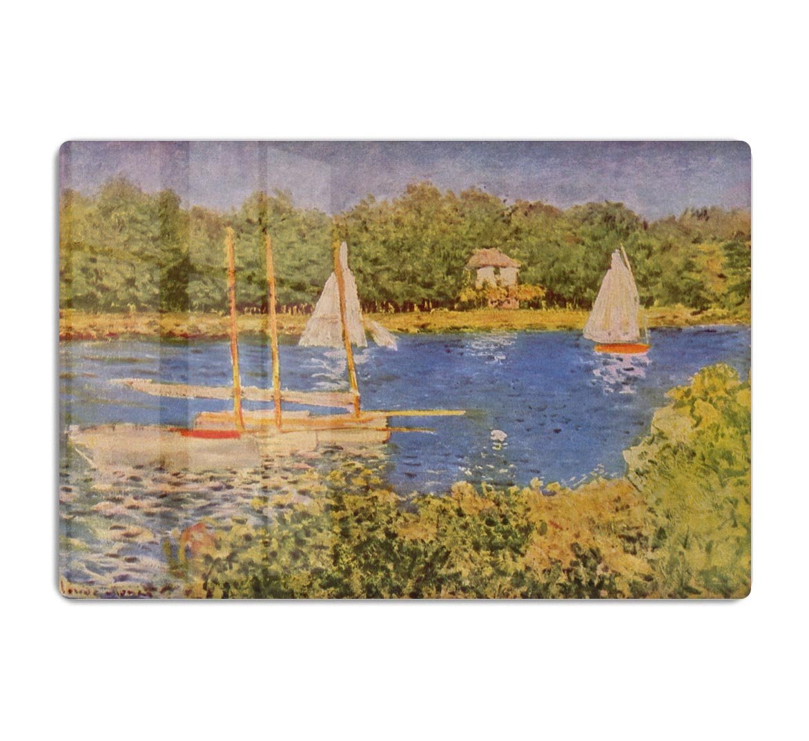 The Seine at Argenteuil Basin by Monet HD Metal Print