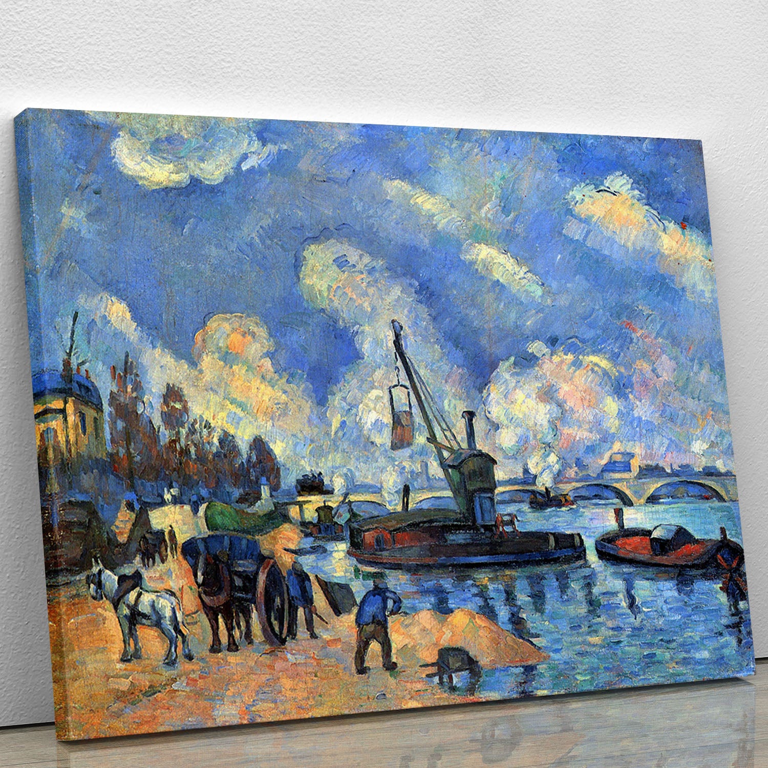The Seine at Bercy by Cezanne Canvas Print or Poster - Canvas Art Rocks - 1