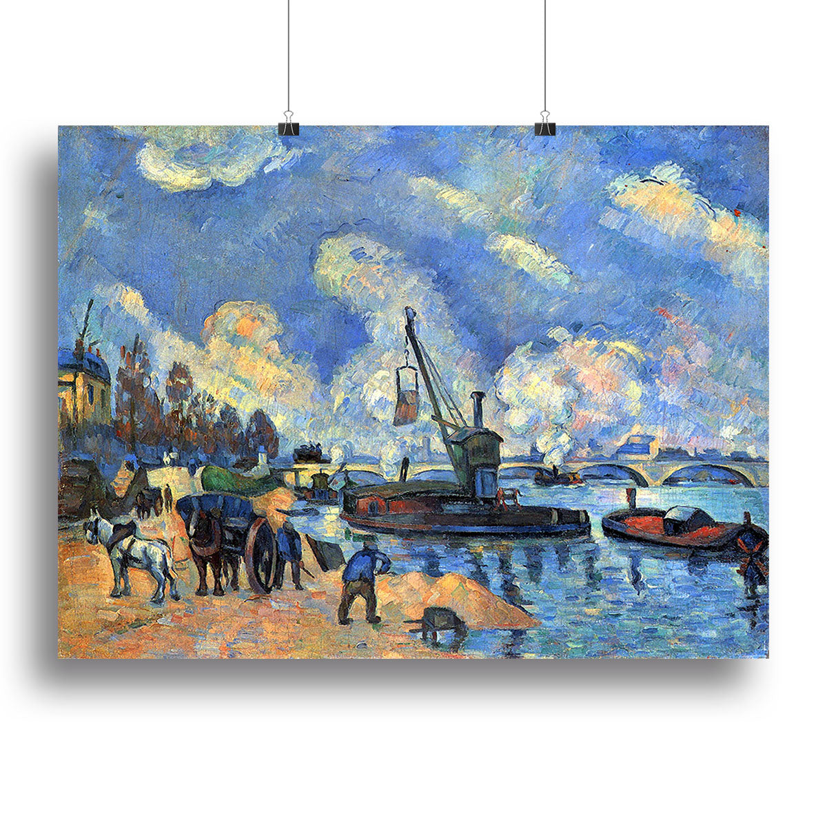 The Seine at Bercy by Cezanne Canvas Print or Poster - Canvas Art Rocks - 2