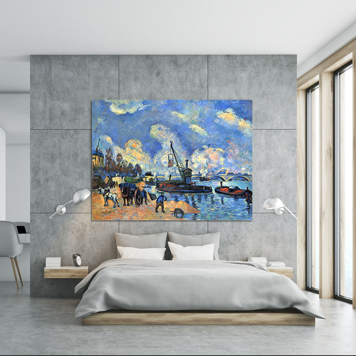 The Seine at Bercy by Cezanne Canvas Print or Poster - Canvas Art Rocks - 5