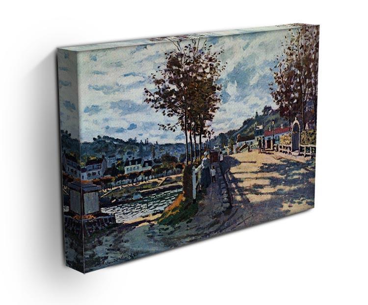 The Seine at Bougival by Monet Canvas Print & Poster - Canvas Art Rocks - 3