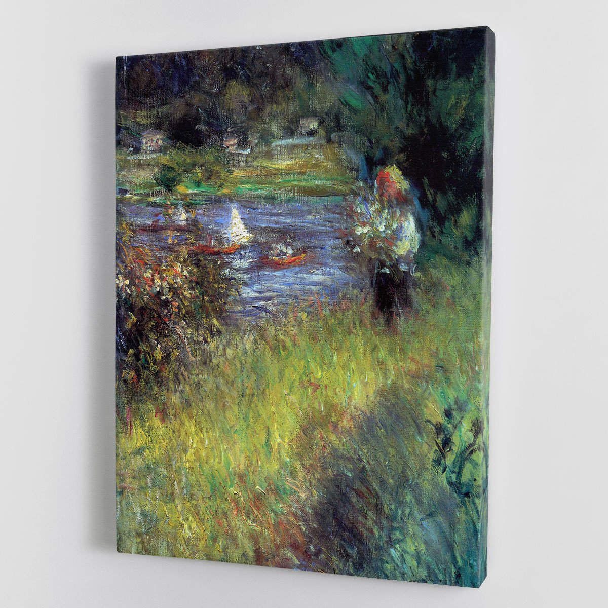 The Seine at Chatou Detail by Renoir Canvas Print or Poster