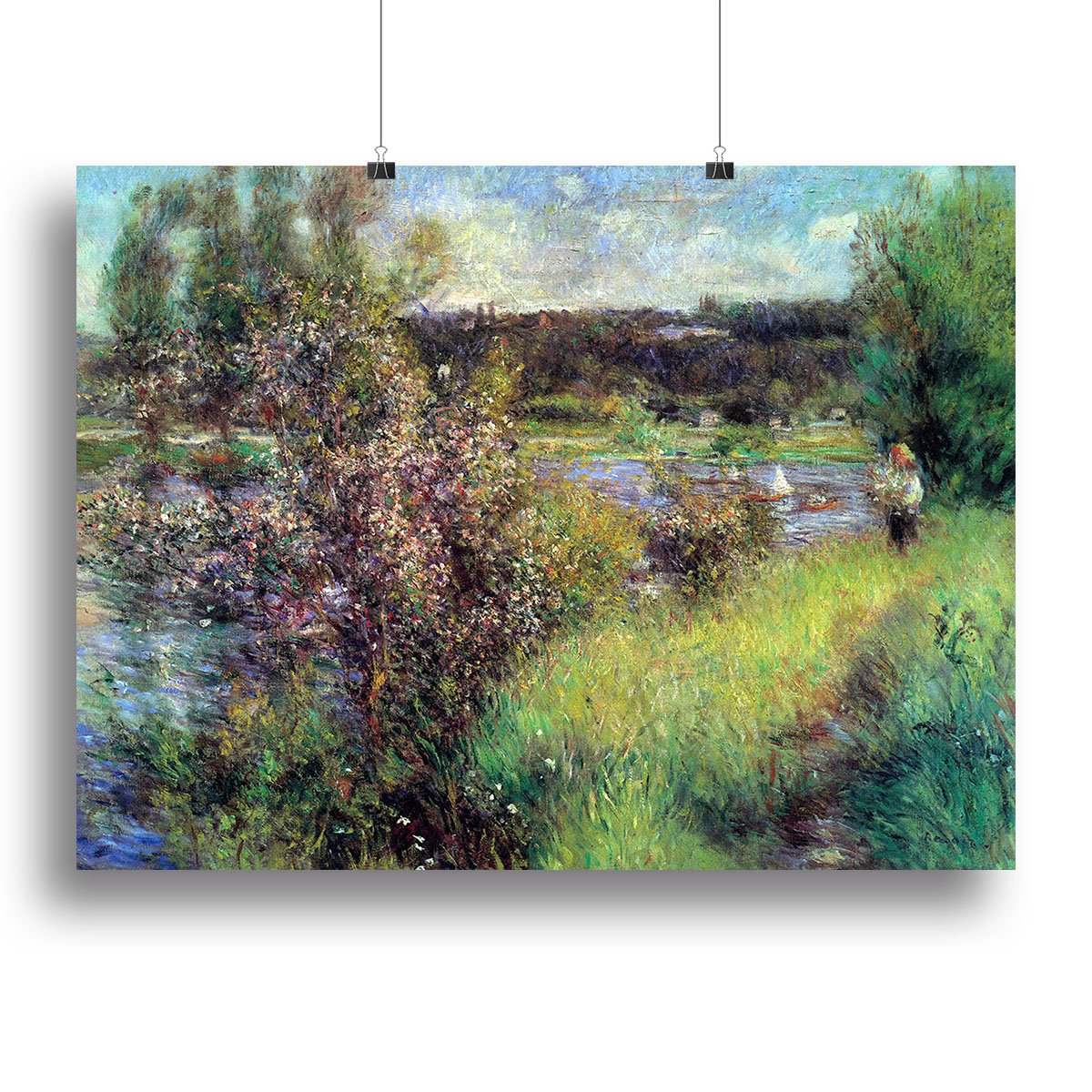 The Seine at Chatou by Renoir Canvas Print or Poster