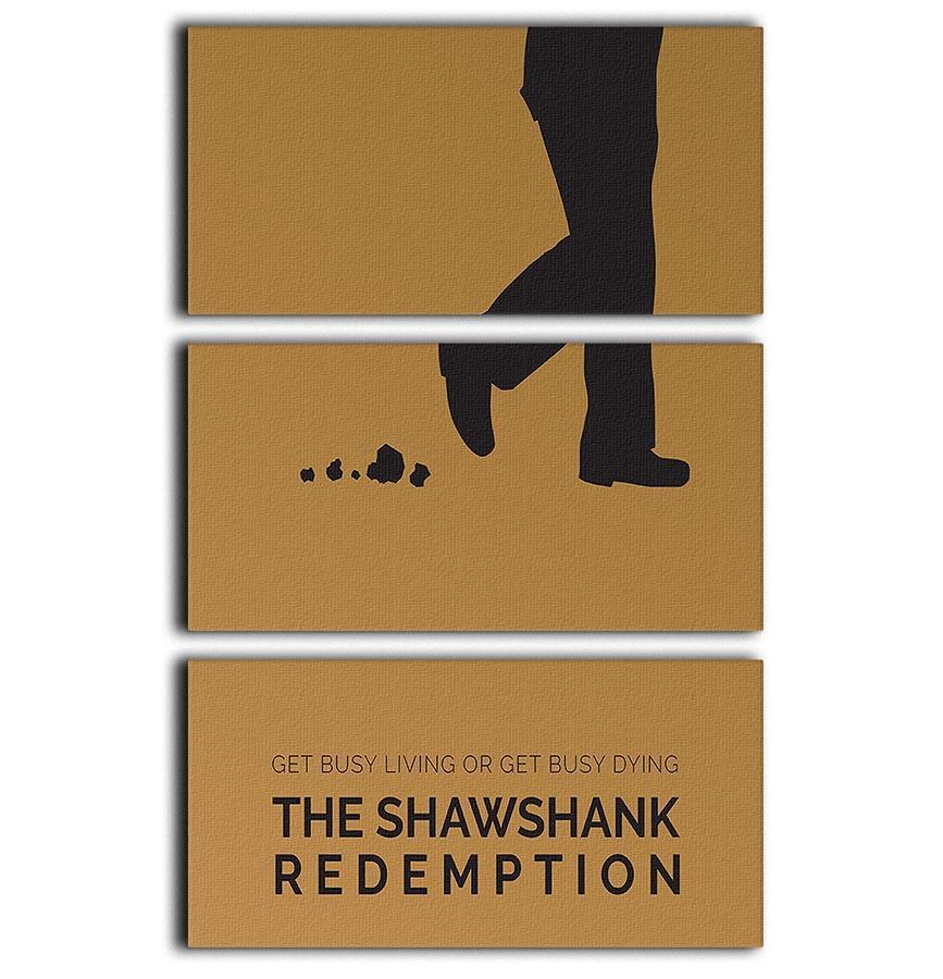 The Shawshank Redemption Minimal Movie 3 Split Panel Canvas Print - Canvas Art Rocks - 1