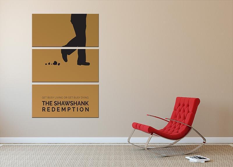 The Shawshank Redemption Minimal Movie 3 Split Panel Canvas Print - Canvas Art Rocks - 2