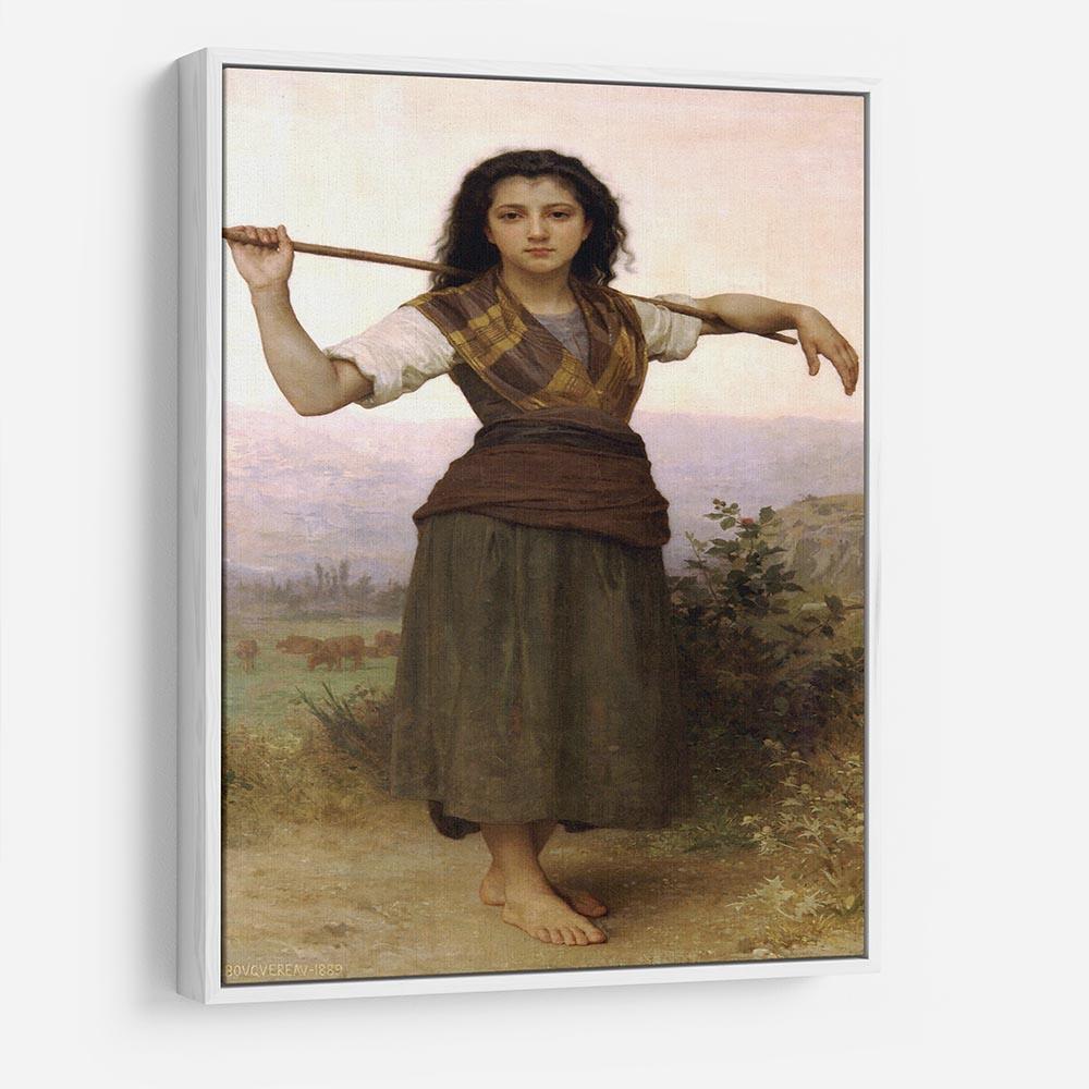 The Shepherdess By Bouguereau HD Metal Print