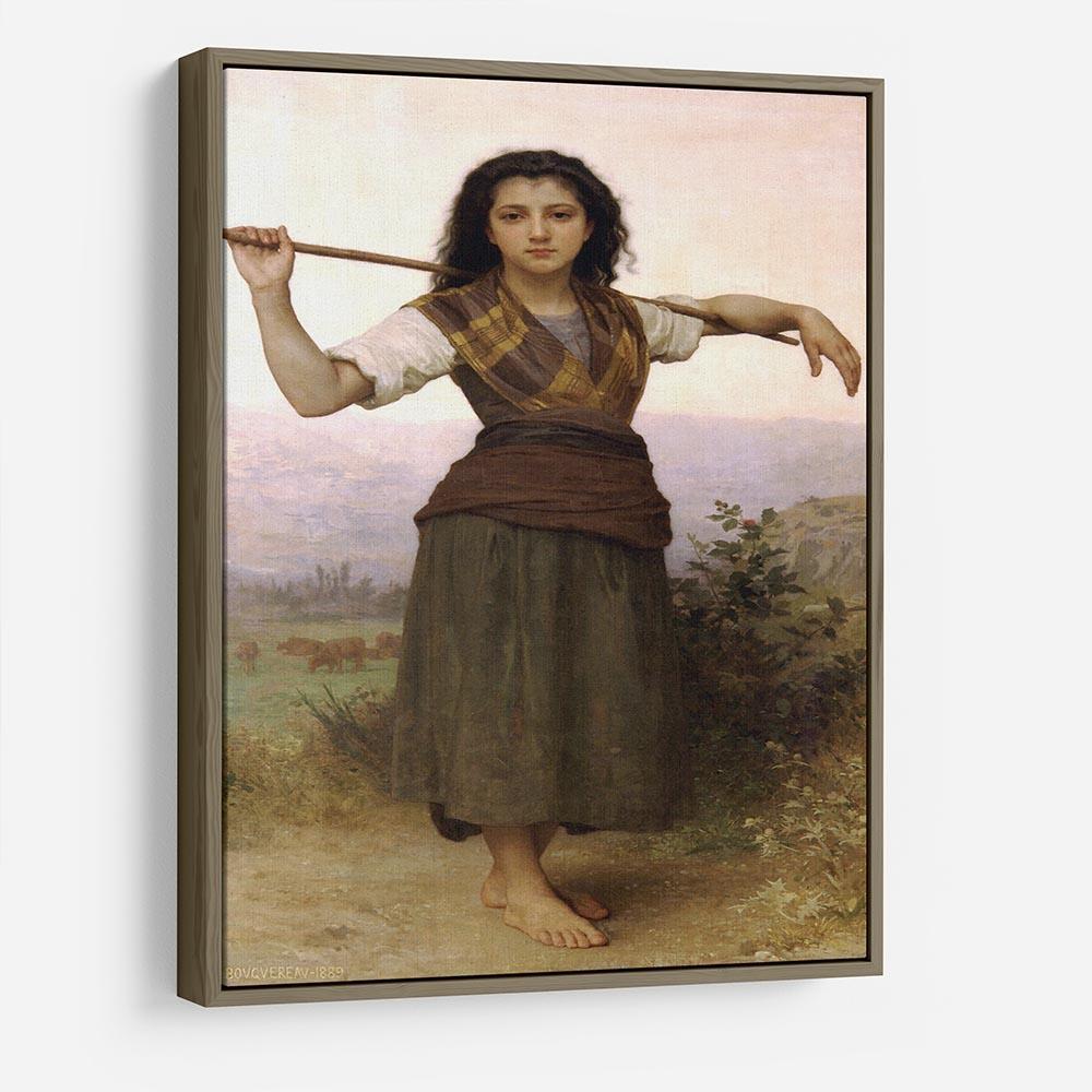 The Shepherdess By Bouguereau HD Metal Print