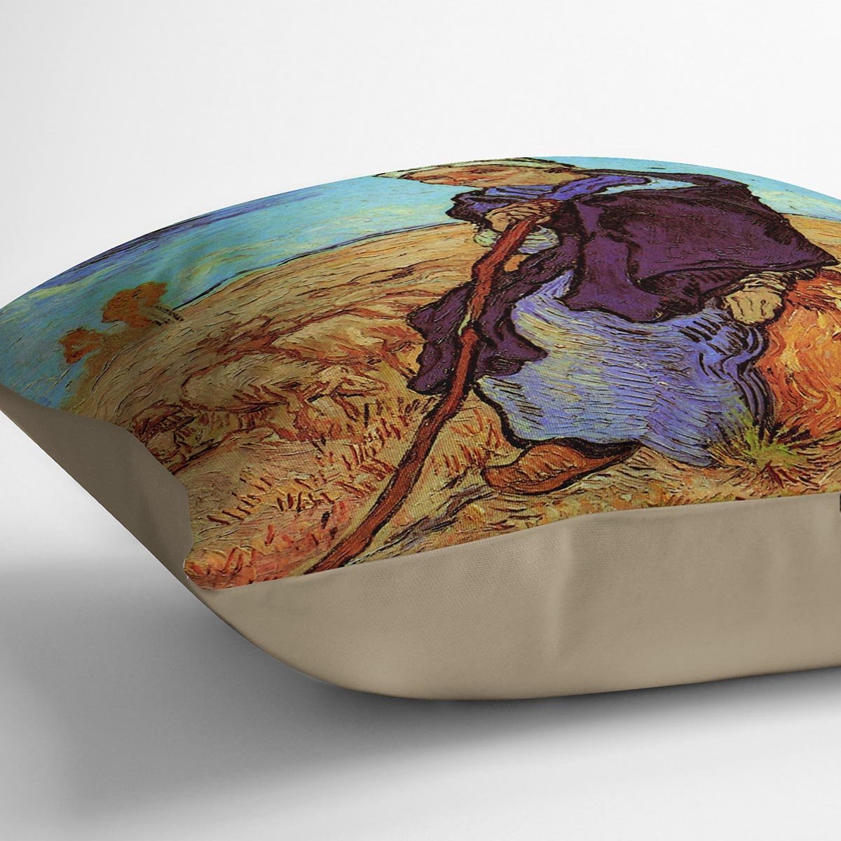 The Shepherdess after Millet by Van Gogh Throw Pillow