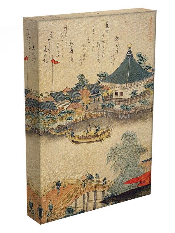 The Shrine Komagata Do in Komagata by Hokusai Canvas Print or Poster - Canvas Art Rocks - 3