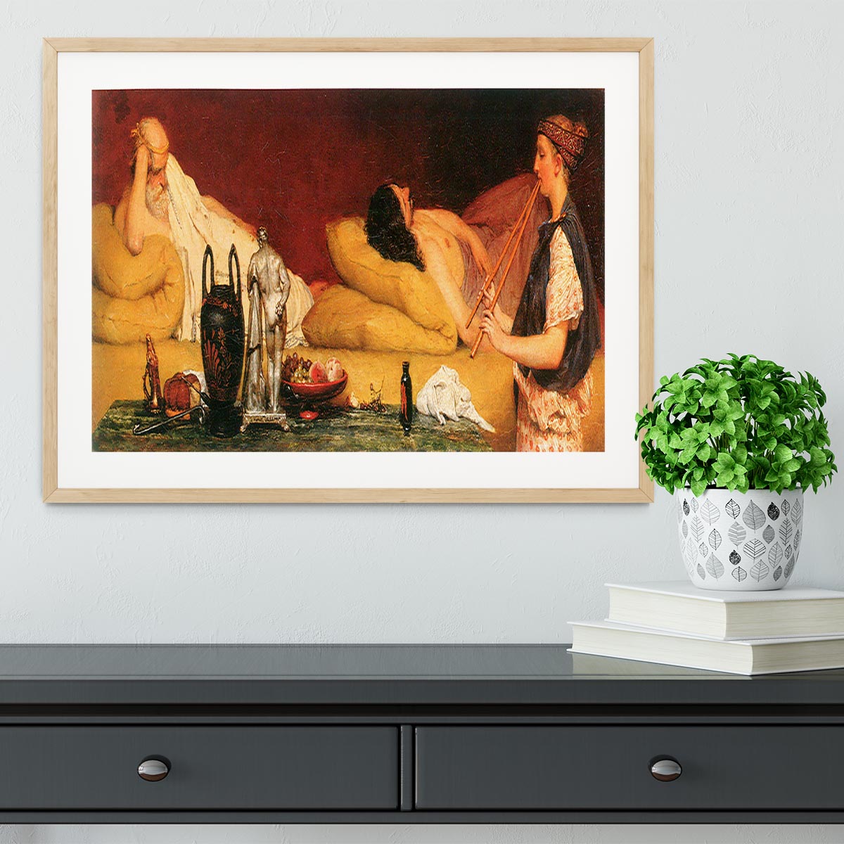 The Siesta by Alma Tadema Framed Print - Canvas Art Rocks - 3