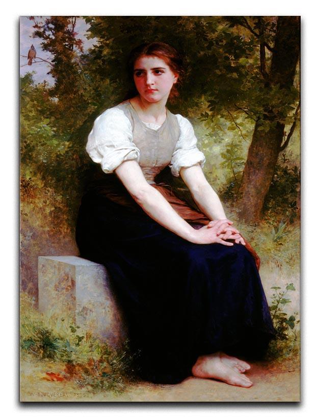 The Song of the Nightingale By Bouguereau Canvas Print or Poster  - Canvas Art Rocks - 1