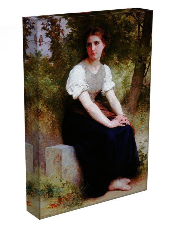 The Song of the Nightingale By Bouguereau Canvas Print or Poster - Canvas Art Rocks - 3