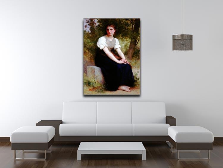 The Song of the Nightingale By Bouguereau Canvas Print or Poster - Canvas Art Rocks - 4
