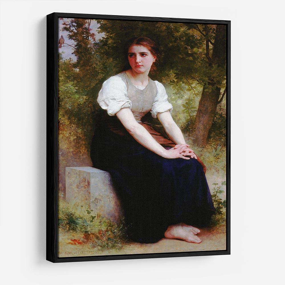 The Song of the Nightingale By Bouguereau HD Metal Print