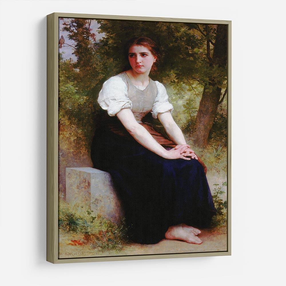 The Song of the Nightingale By Bouguereau HD Metal Print