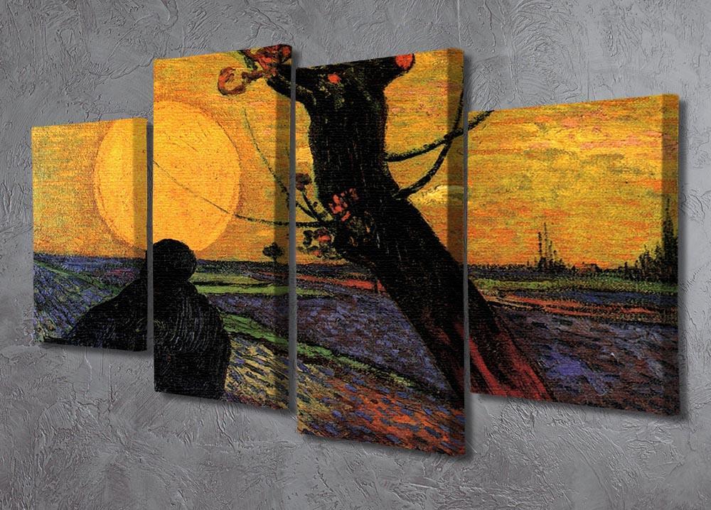 The Sower 2 by Van Gogh 4 Split Panel Canvas - Canvas Art Rocks - 2