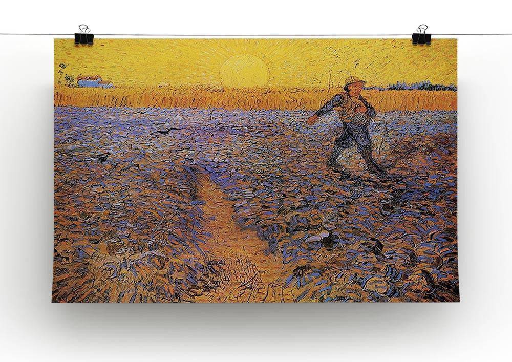The Sower 3 by Van Gogh Canvas Print & Poster - Canvas Art Rocks - 2