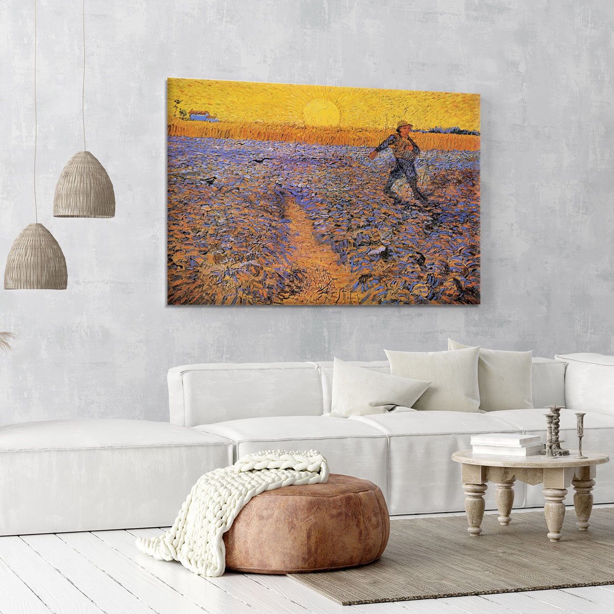 The Sower 3 by Van Gogh Canvas Print or Poster