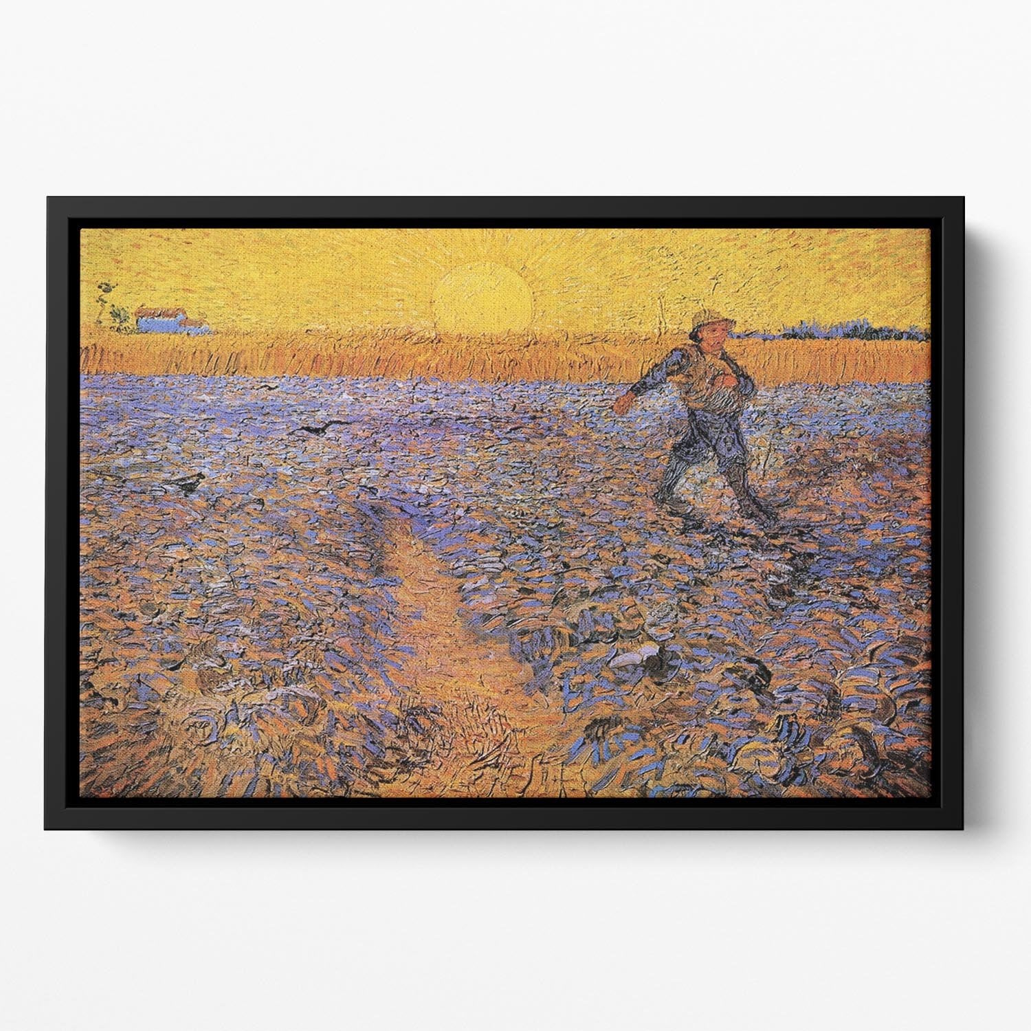 The Sower 3 by Van Gogh Floating Framed Canvas