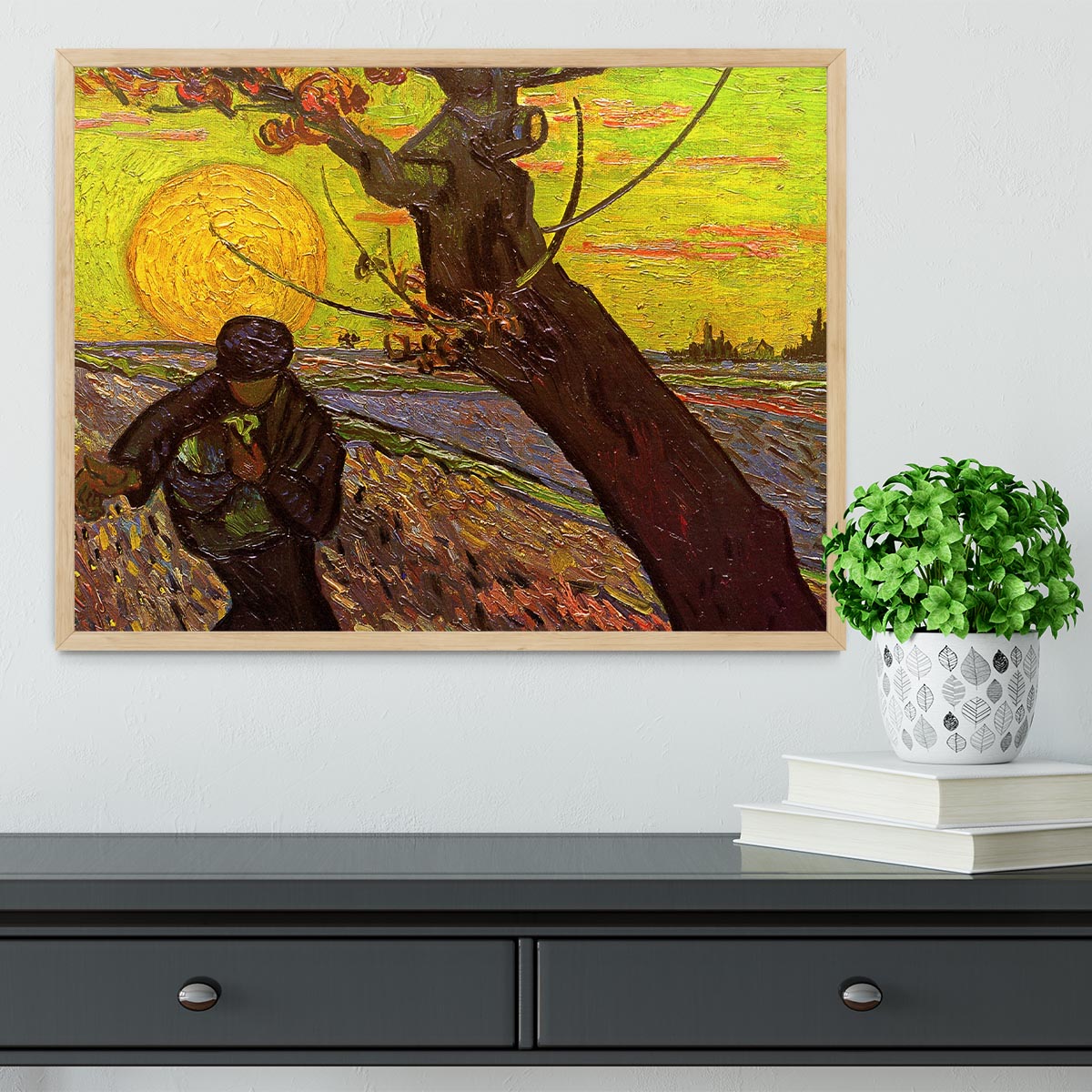 The Sower by Van Gogh Framed Print - Canvas Art Rocks - 4