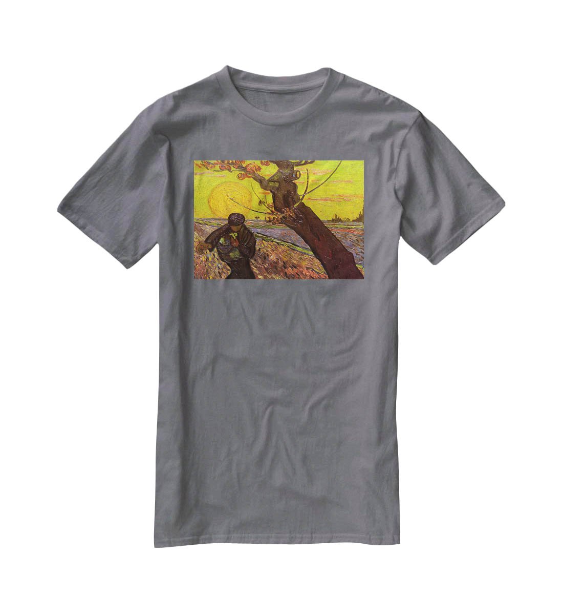 The Sower by Van Gogh T-Shirt - Canvas Art Rocks - 3