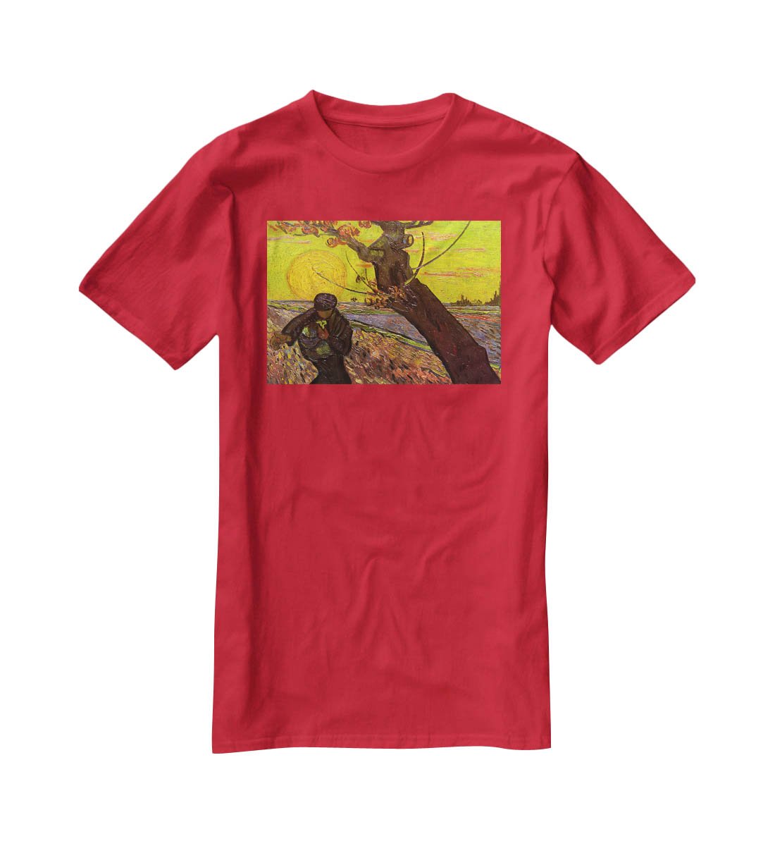 The Sower by Van Gogh T-Shirt - Canvas Art Rocks - 4
